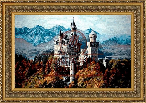 Картина из гобелена &amp;quot;Замок Найсвейтайм&amp;quot;